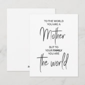 母の名言, 母の日や誕生日のギフト シーズンカード (正面/裏面)