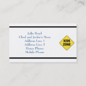 母の呼び出しカード コーリングカード (裏面)