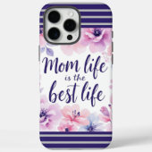 母の命は最高の生命 | 水彩フローラ母 Case-Mate iPhoneケース (裏面)