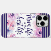 母の命は最高の生命 | 水彩フローラ母 Case-Mate iPhoneケース (裏面 (横))