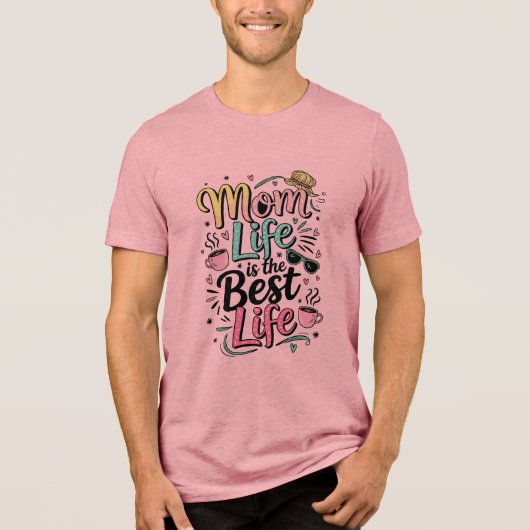 母の命は最高の トライブレンドTシャツ (正面)