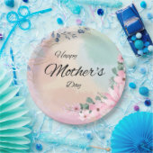 母の咲くお祝いフローラ ペーパープレート (パーティー)