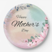 母の咲くお祝いフローラ ペーパープレート (正面)