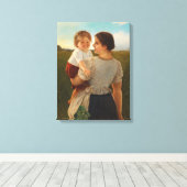母の喜び（愛する母と娘） キャンバスプリント (インサイチュ (ウッドフロア))