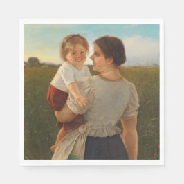 母の喜び（愛する母と娘） スタンダードランチョンナプキン