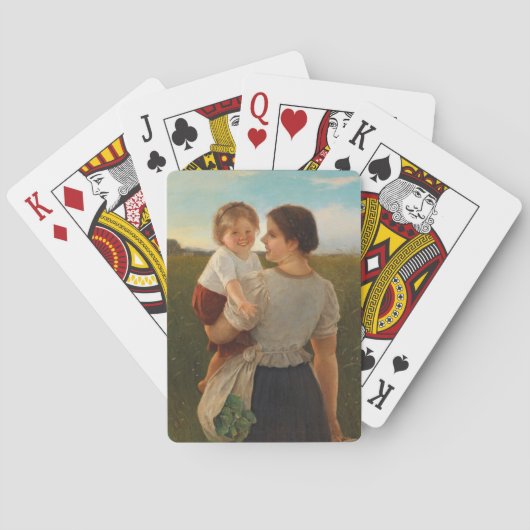 母の喜び（愛する母と娘） トランプ (裏面)