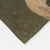 母の喜び（愛する母と娘） フリースブランケット (角)