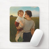 母の喜び（愛する母と娘） マウスパッド (マウス)