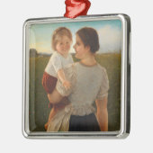 母の喜び（愛する母と娘） メタルオーナメント (左)