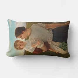 母の喜び（愛する母と娘） ランバークッション