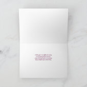 母の喪失悔やみや弔慰パープルカラユリ カード (内部)