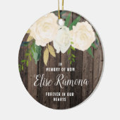 母の国の木目パーソナライズされたの思い出として セラミックオーナメント (左)