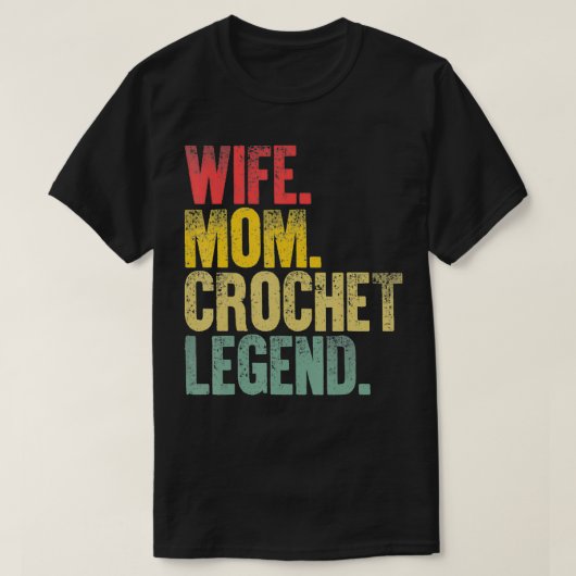 母の女性のおもしろいギフト妻の母のクロシェ Tシャツ (デザイン正面)