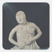 母の女神のバスト スクエアシール (正面)