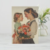 母の娘が特別な瞬間を共有 招待状 (スタンド正面)