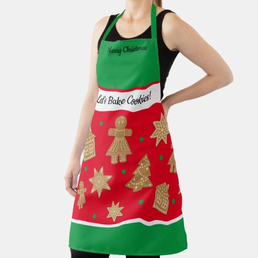 母の娘のジンガーカスタムブレッドクリスマス エプロン (インサイチュ)