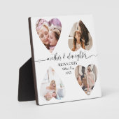 母の娘のスクリプト愛の形見ギフトコラージュ フォトプラーク (正面)