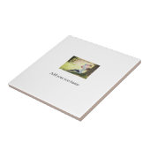 母の娘の家族の写真を追加の名前の写真文字 タイル (側面)