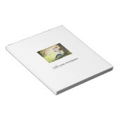 母の娘の家族の写真を追加の名前の写真文字 ノートパッド (アングル)