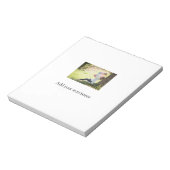 母の娘の家族の写真を追加の名前の写真文字 ノートパッド (回転)