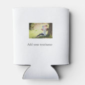 母の娘の家族の写真を追加の名前の写真文字 缶クーラー (裏面)