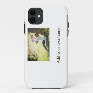 母の娘の家族の写真を追加の名前の写真文字 iPhone 11 ケース