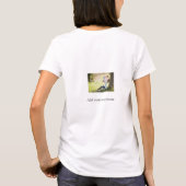 母の娘の家族の写真を追加の名前の写真文字 Tシャツ (裏面)