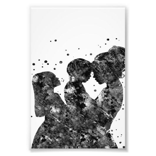 母の娘の息子ギフト、家族の誕生日ギフトアイディア フォトプリント            (正面)