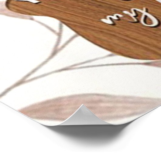 母の娘の愛、母の日の贈り物 ポスター (角)