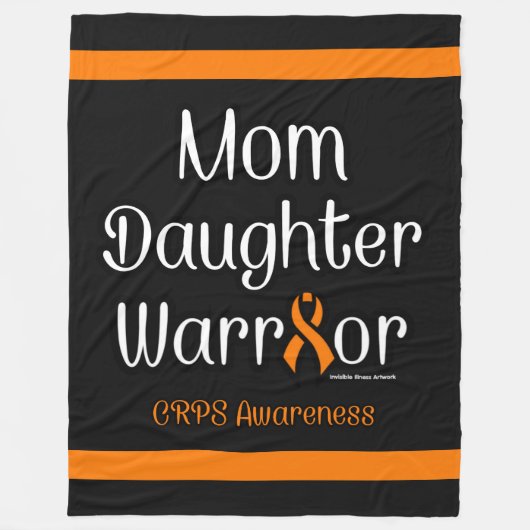 母の娘の戦士…CRPS フリースブランケット (正面)