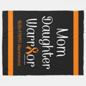 母の娘の戦士…RSD/CRPS フリースブランケット (正面(横))