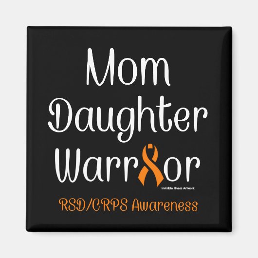 母の娘の戦士…RSD/CRPS マグネット (正面)
