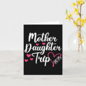 母の娘の旅2025家族バケーションママDaug カード (黄色い花)