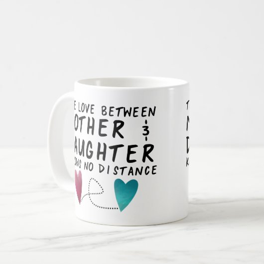 母の娘の距離コーヒーマグ コーヒーマグカップ (正面左)