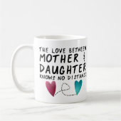 母の娘の距離コーヒーマグ コーヒーマグカップ (左)