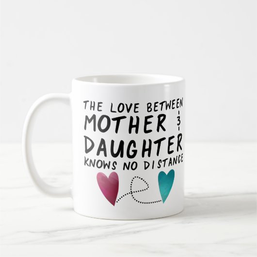 母の娘の距離コーヒーマグ コーヒーマグカップ (左)