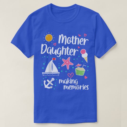 母の娘を作る思い出ビーチ旅行2023 Va Tシャツ (デザイン正面)