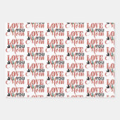 母の娘デュオレッドローゼラブママフローラ ラッピングペーパーシート (正面2)