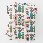 母の娘デュオレッドローゼラブママフローラ ラッピングペーパーシート (インサイチュ)