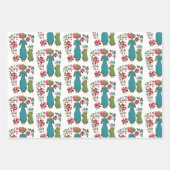 母の娘デュオレッドローゼラブママフローラ ラッピングペーパーシート (正面)