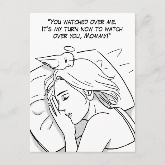 母の守護天使 ポストカード (正面)