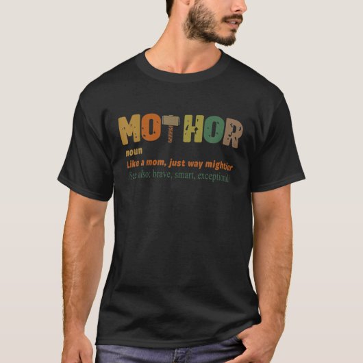 母の定義おもしろい母の日 Tシャツ (正面)