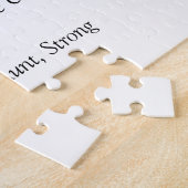 母の定義ファミリー写真コラージュ ジグソーパズル (側面)