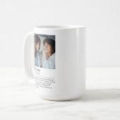 母の定義 写真 コーヒーマグカップ (正面左)