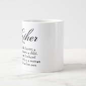 母の定義、母の日 ジャンボコーヒーマグカップ (正面)