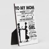 母の家の庭へ |休暇のギフト フォトプラーク (側面)