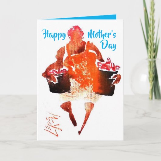 母の家料理#131011母の日 カード (正面)