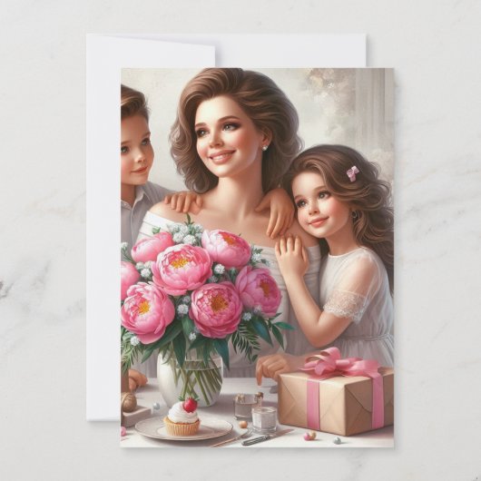 母の家族の誕生日パーティー 招待状 (裏面)