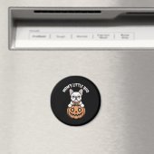 母の小さなブブルドッグフランスのハロー マグネット (インサイチュ (食洗機))