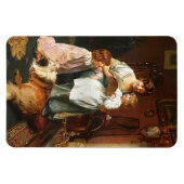 母の就寝時間の物語lお母さん マグネット (横)